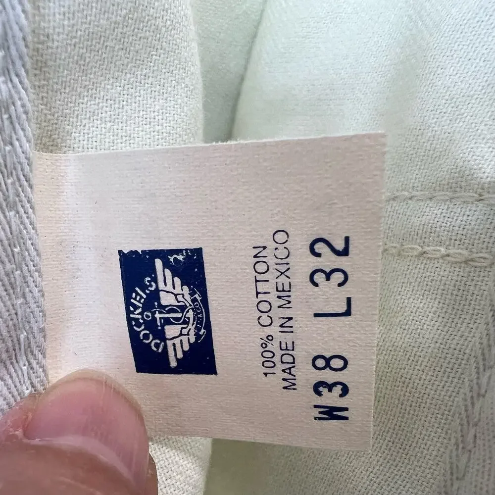 NWT Dockers Khaki Pants Men's 38X32 Classic Fit Pleated Front No Wrinkle Twill